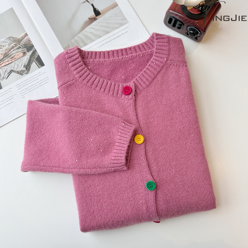 秋季新款长袖针织衫上衣宽松女装毛衣B196