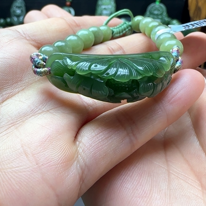 和田玉（碧玉）手牌未镶嵌
