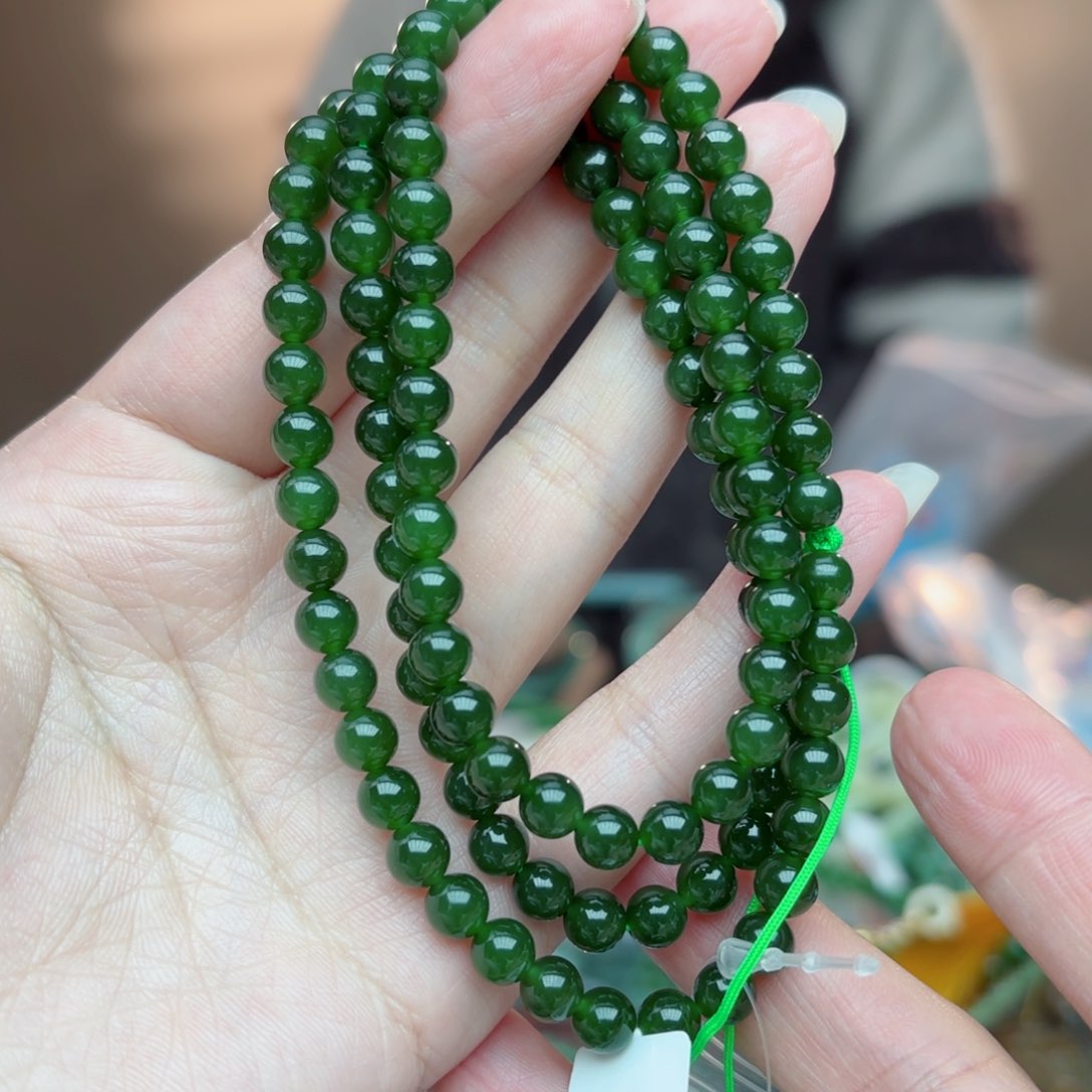 和田玉手串未镶嵌