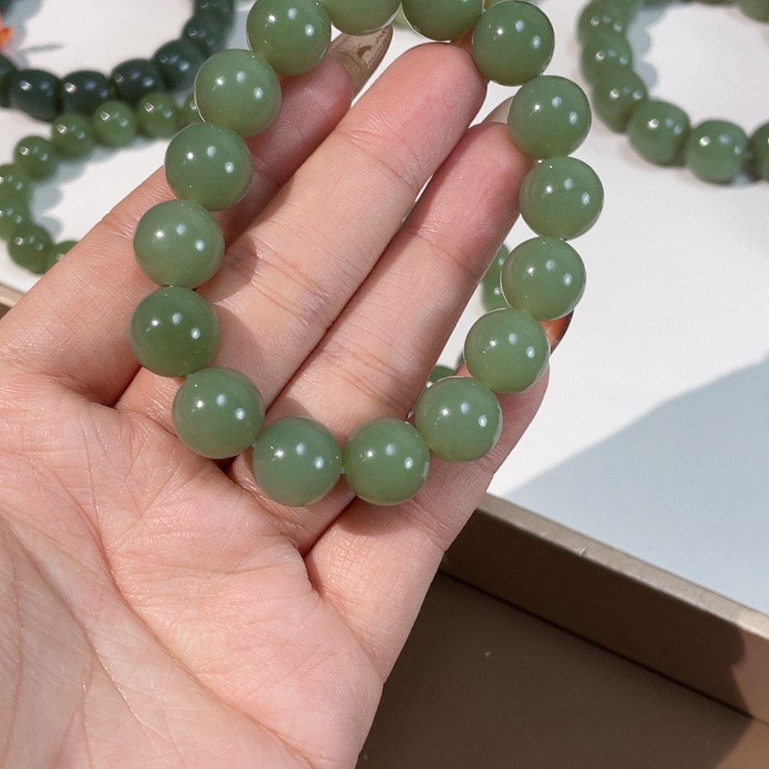 和田玉手链未镶嵌12