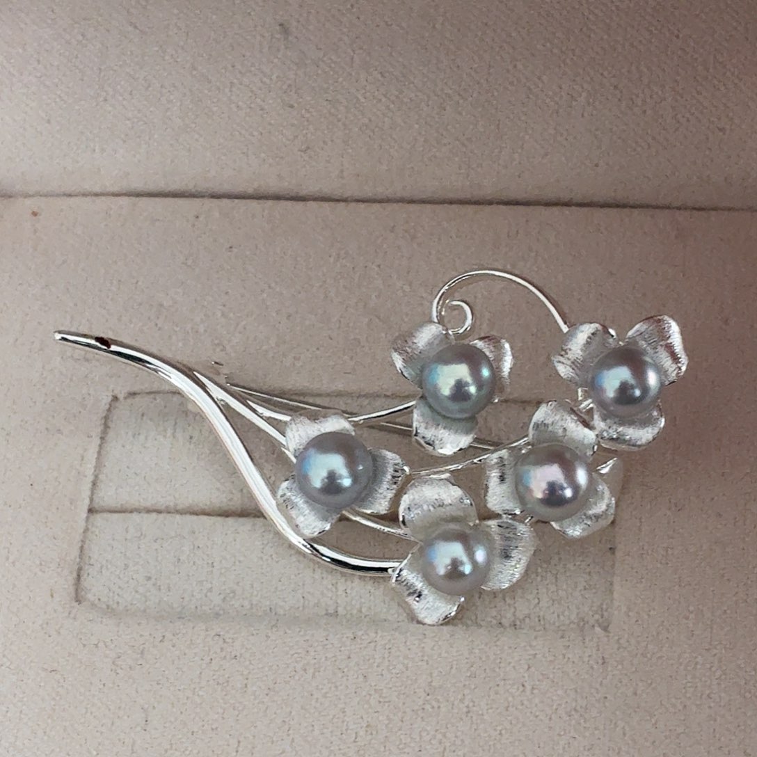 胸饰海水珍珠合金