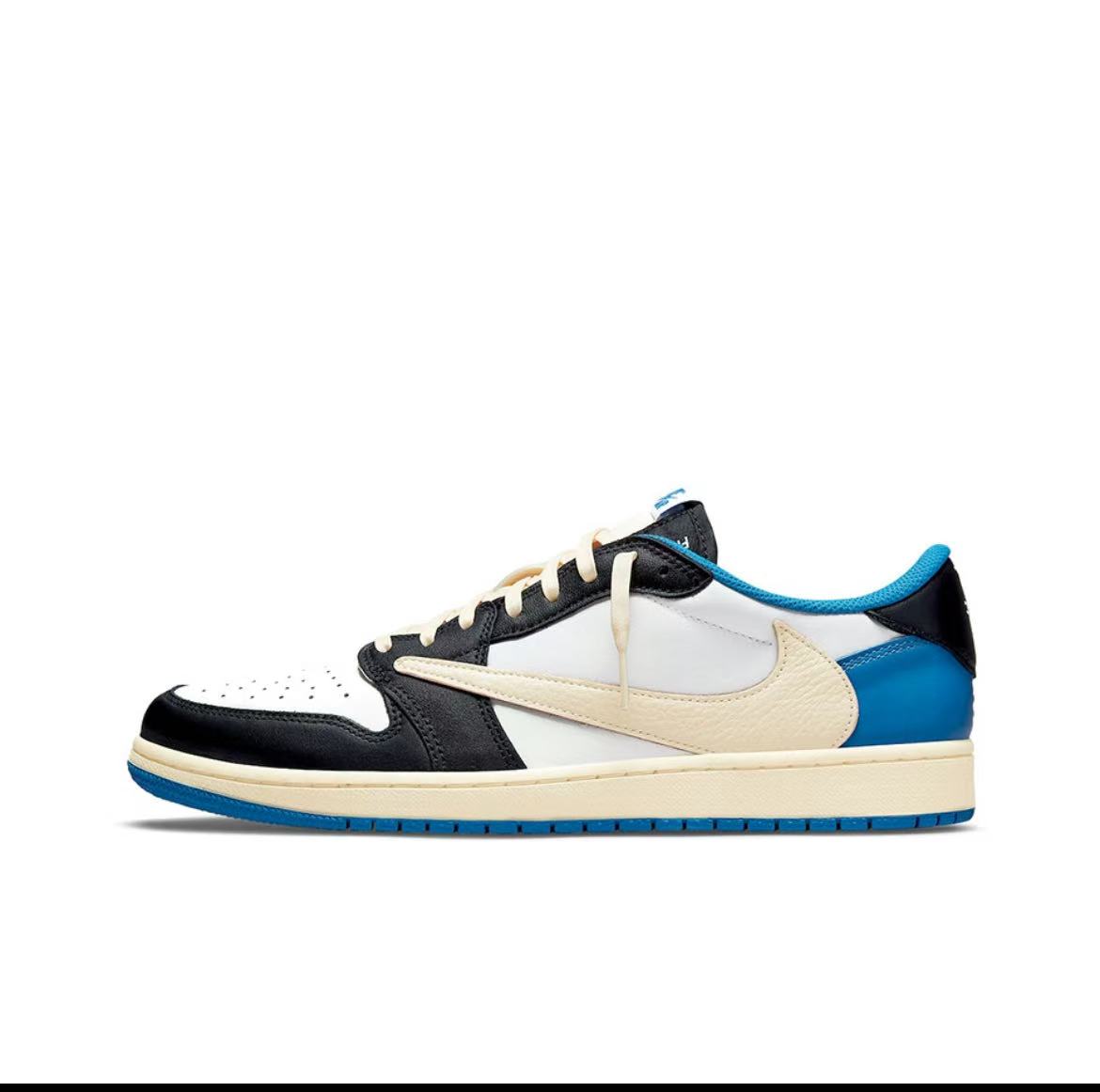 NIKE/耐克AJ倒钩2.0 三方联名闪电 低帮 篮球鞋 男女同款 白蓝黑