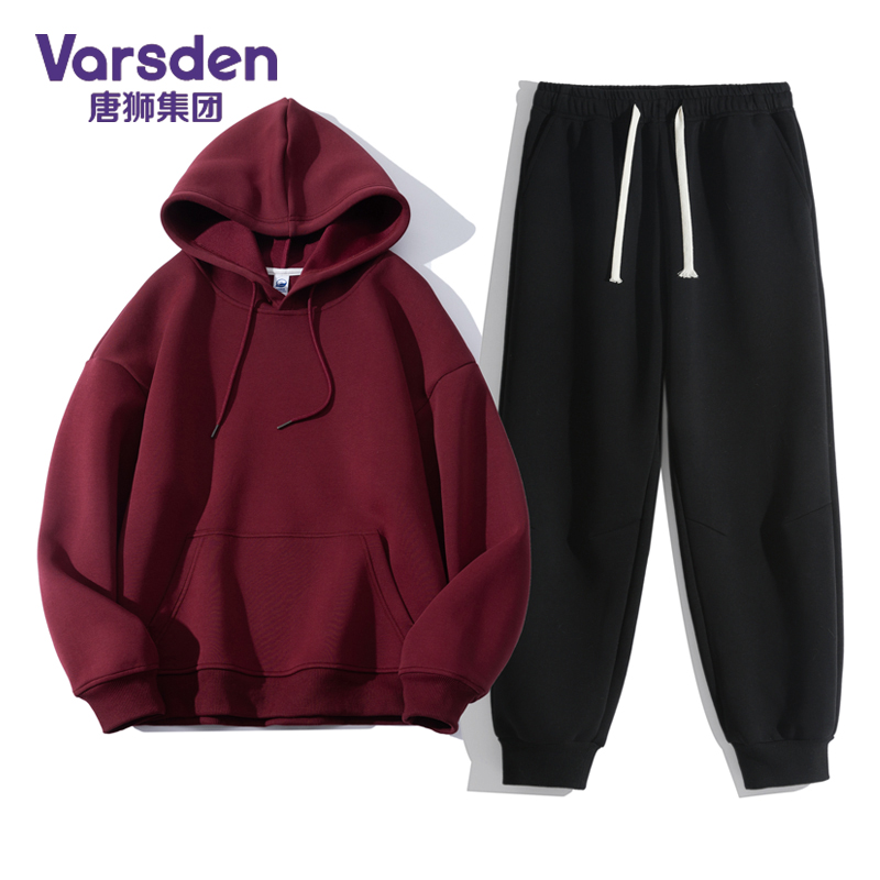 唐狮集团Varsden连帽卫衣套装男士春秋季休闲卫衣长裤穿搭一整套