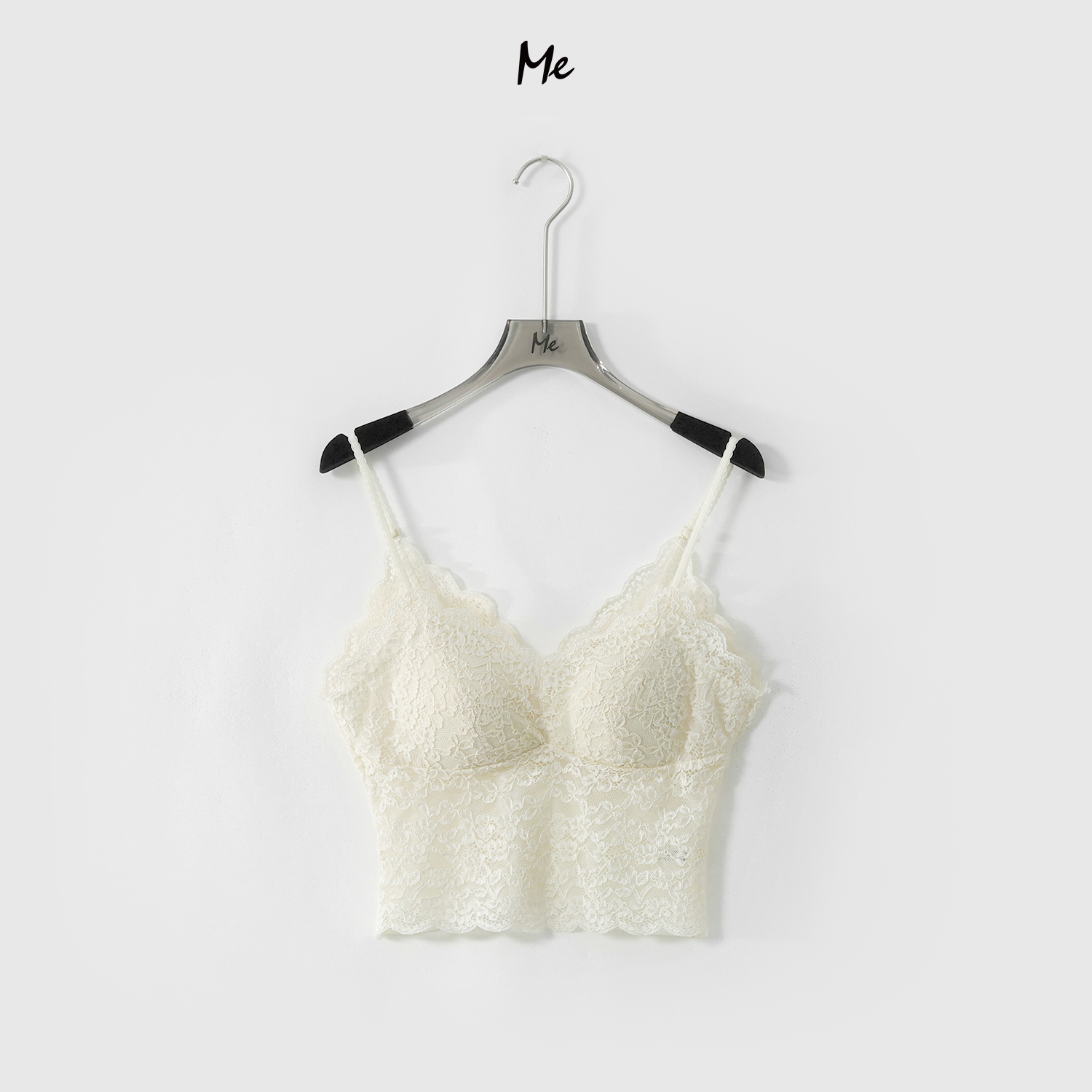 ME【少女蕾丝蝴蝶杯美背】立体刺绣显瘦百搭时尚吊带背心MESS5884