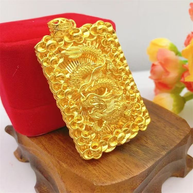 合金吊坠 [2025新款]龙牌吊坠男款时尚大气大展宏图磨砂潮流