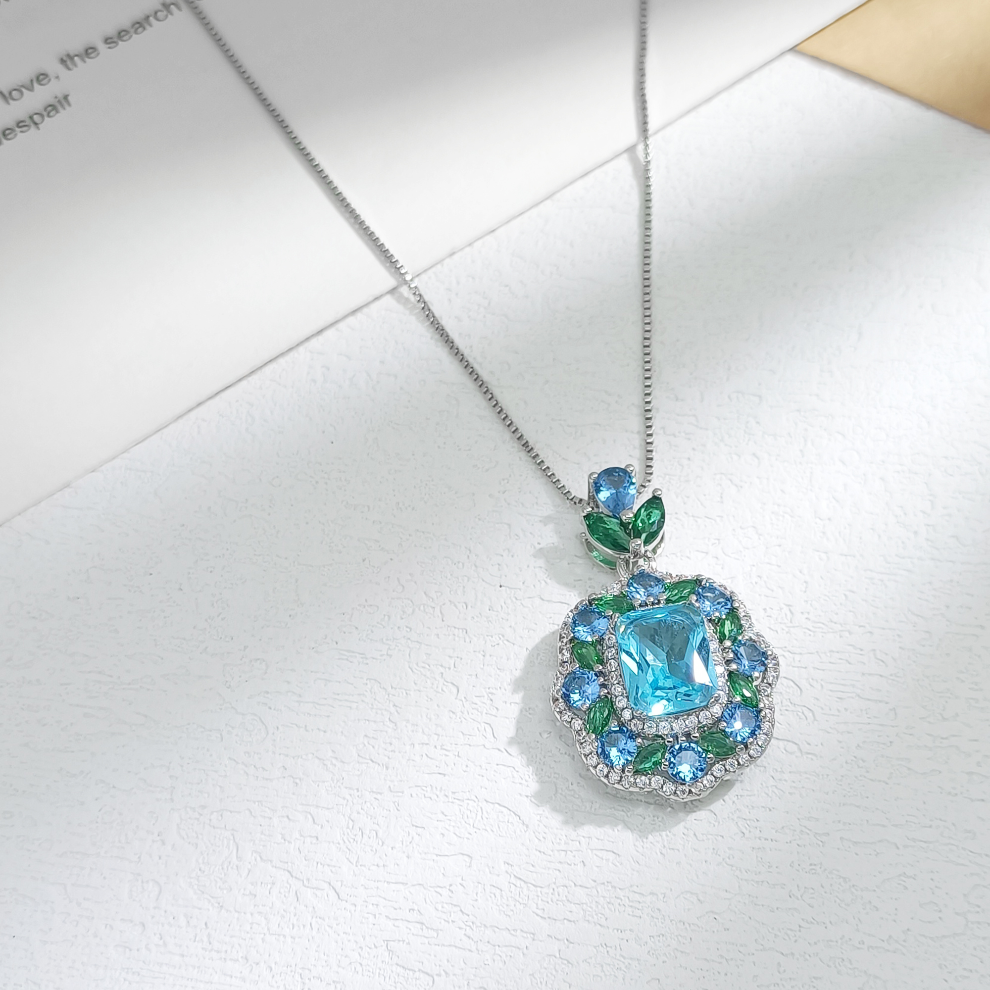 铜合金项链 VWHG-009833【碧落星辰】项链高级感百搭设计欧美