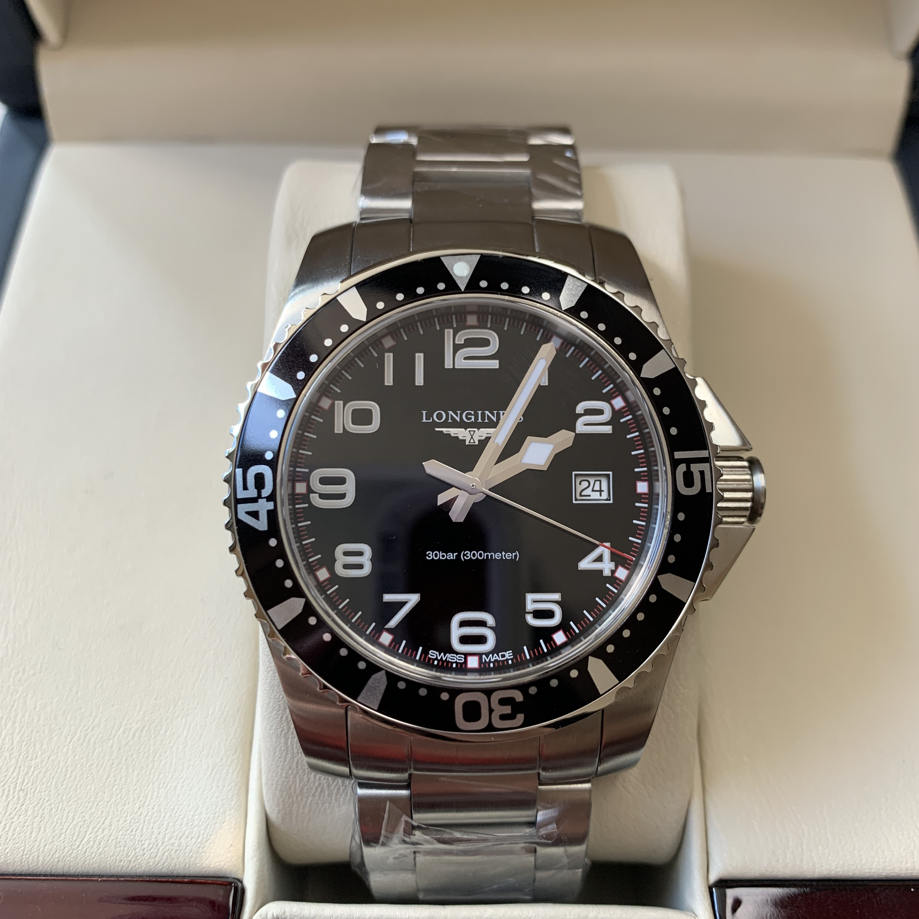 99新 Longines/浪琴 大颂名品/康卡斯/表径41/石英/全套