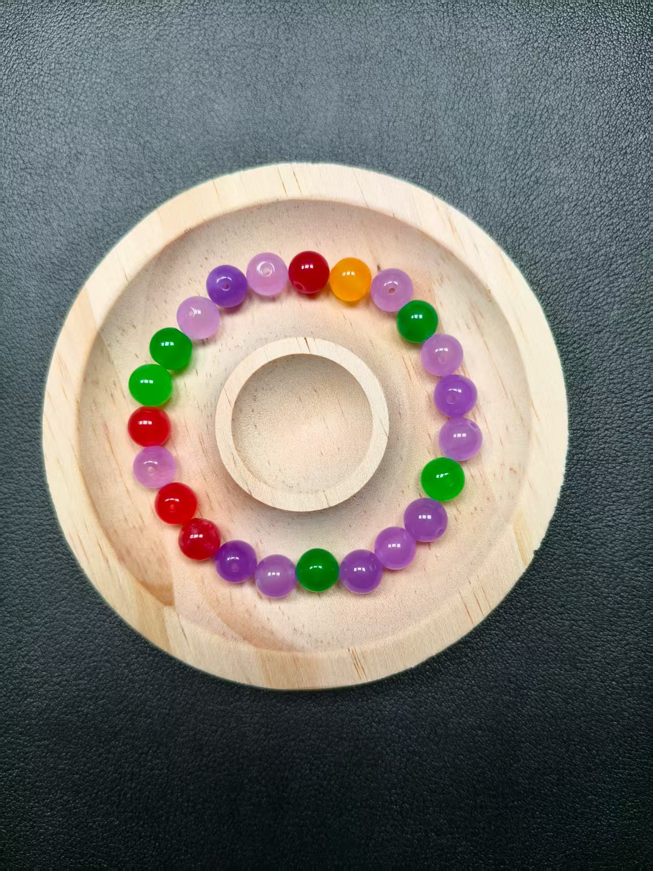 卡7+翡翠多宝彩色珠子单珠一颗A27（多样性发货发其一)