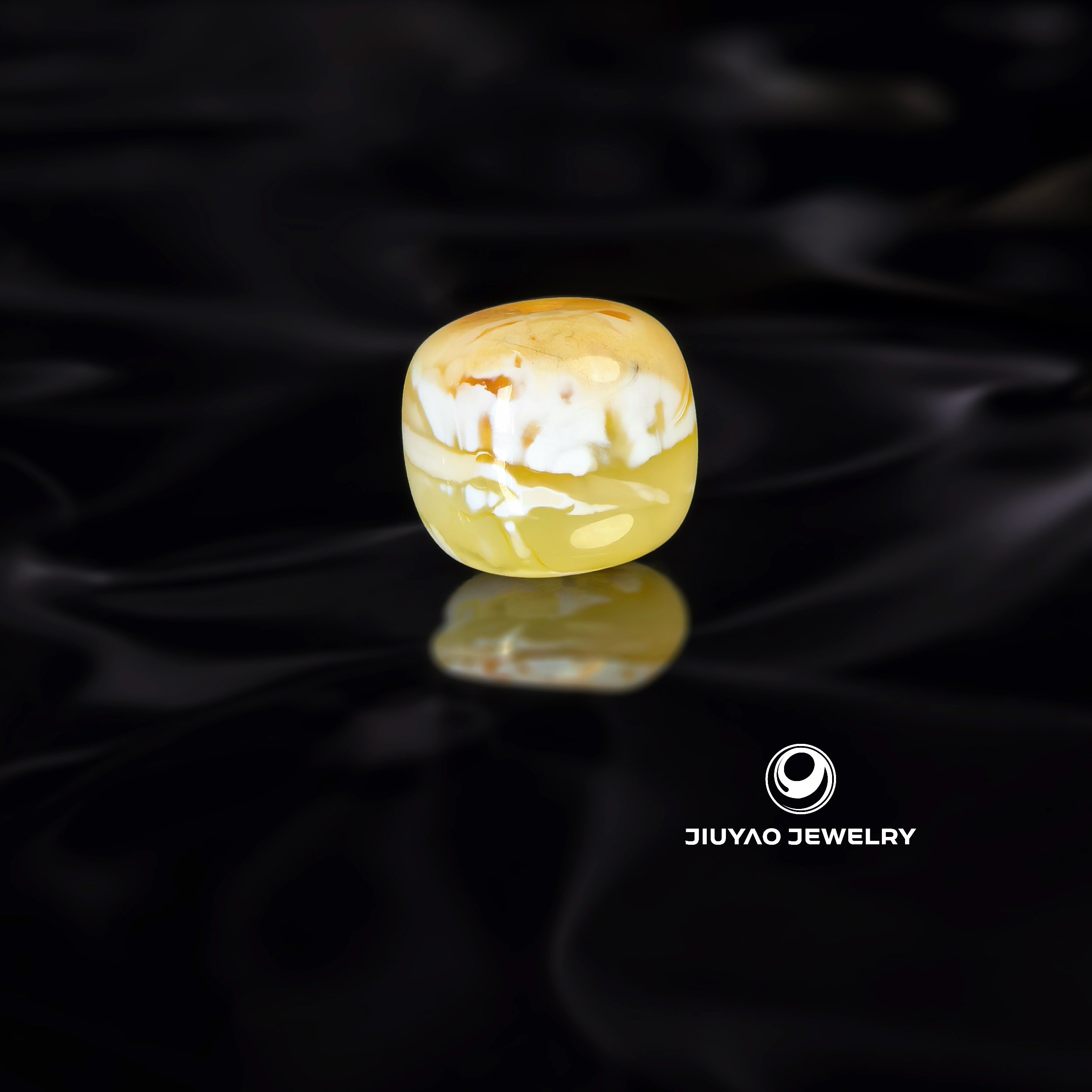 （11.0mm）11.0毫米金瓷白溶洞妖孽老型 一物一拍 天然琥珀蜜蜡