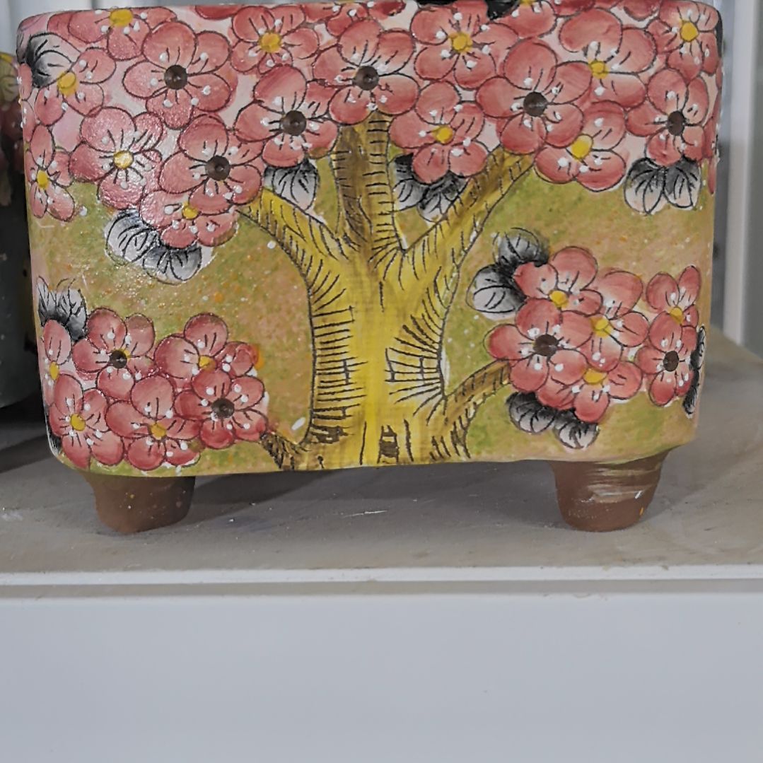 红泥花盆景德镇花盆