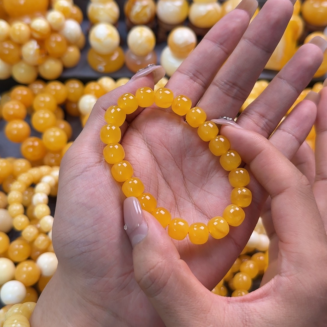 蜜蜡未镶嵌珠宝奇石同料10mm