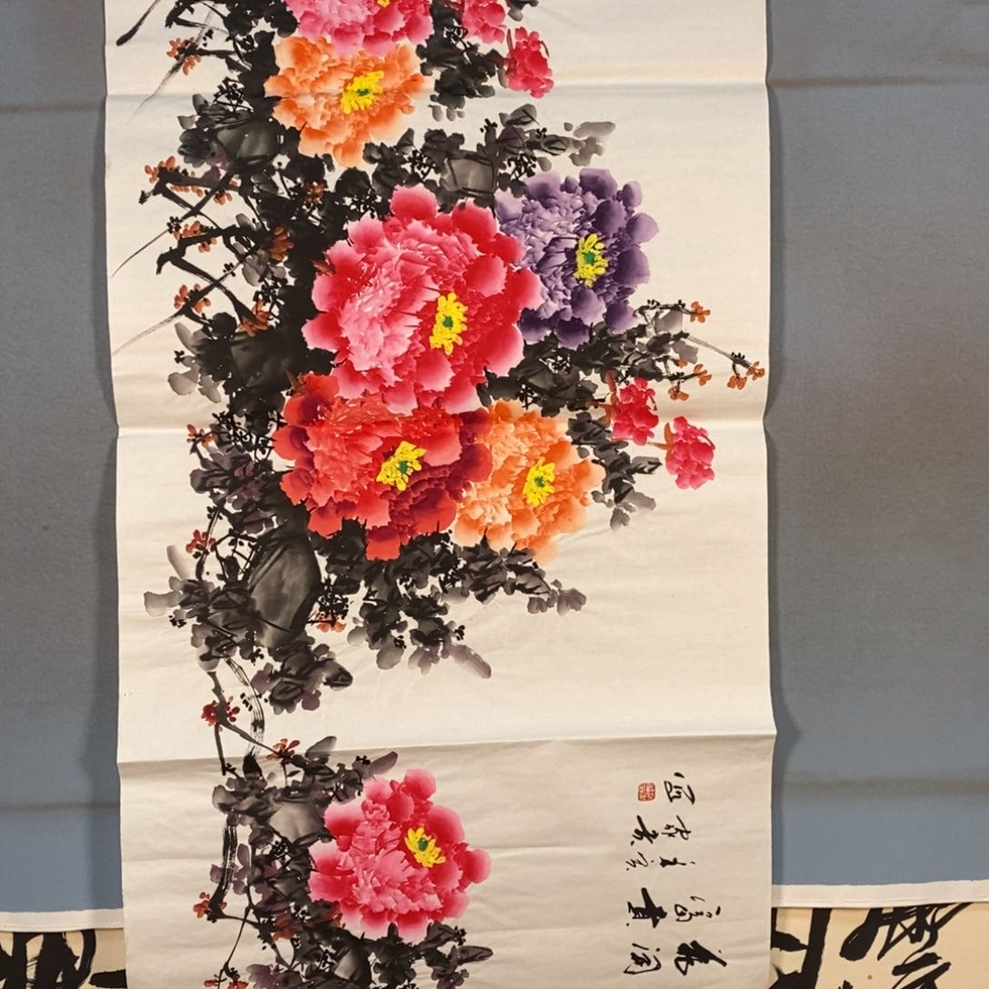 国画569牡丹花盛开的时候