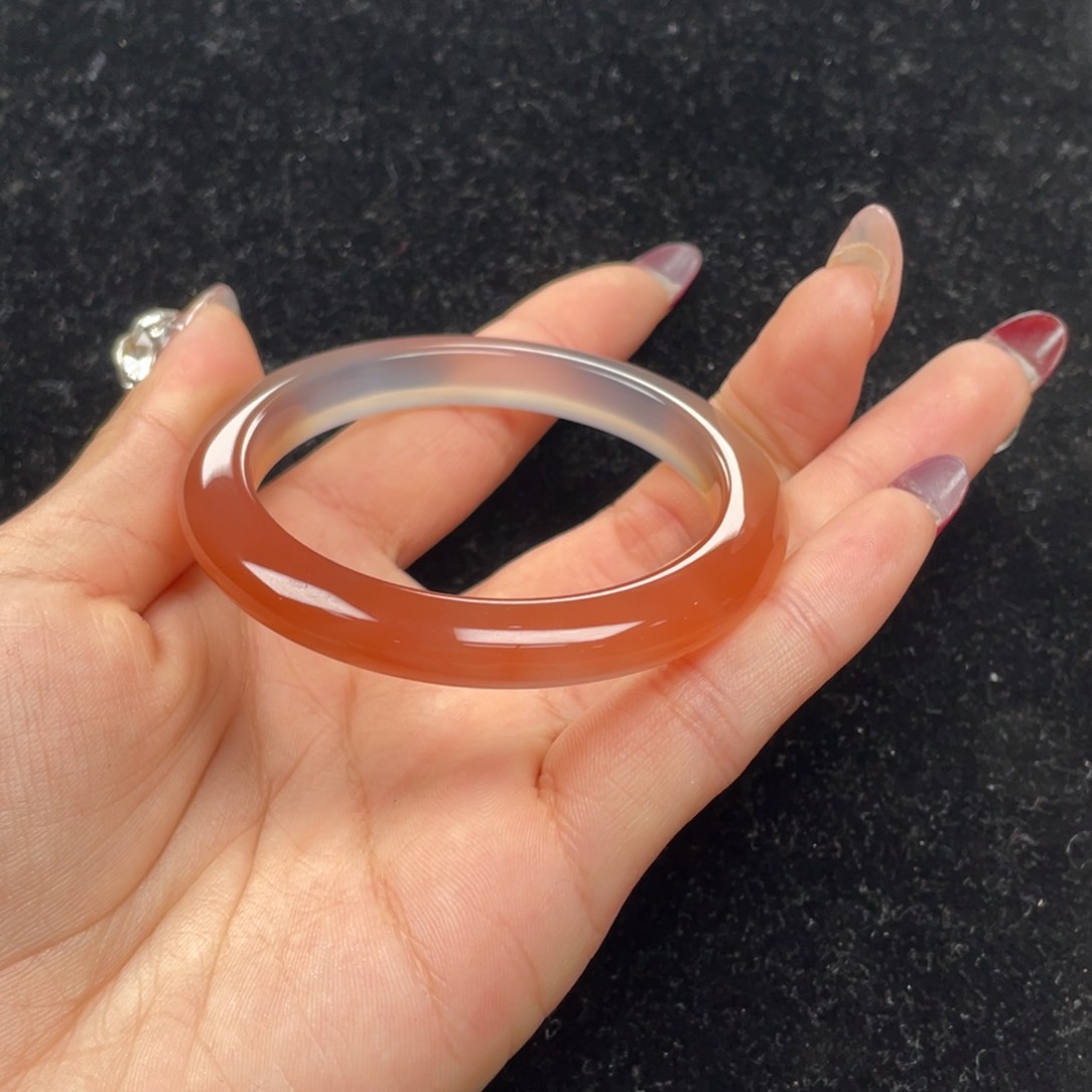 玛瑙/玉髓手镯未镶嵌碳****麻