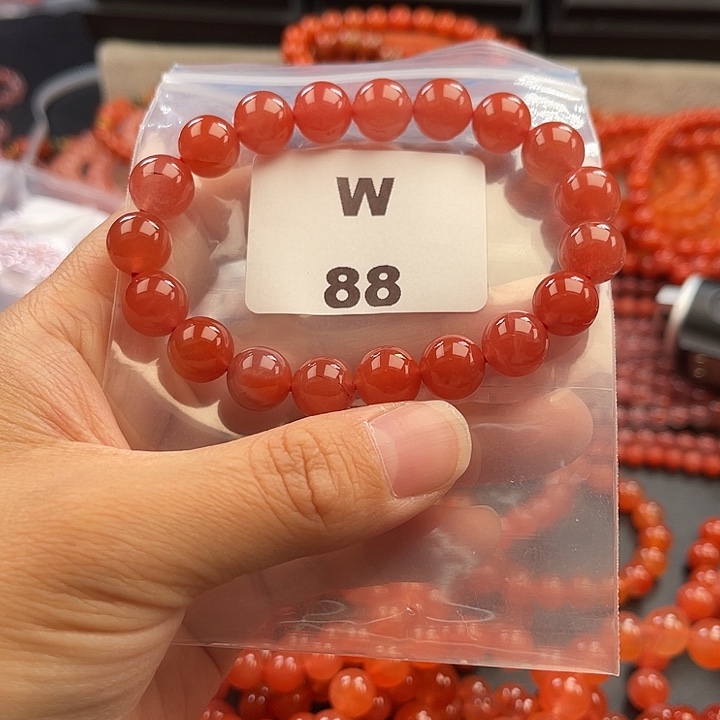 南红玛瑙未镶嵌多样性发货默认微瑕称重10mm