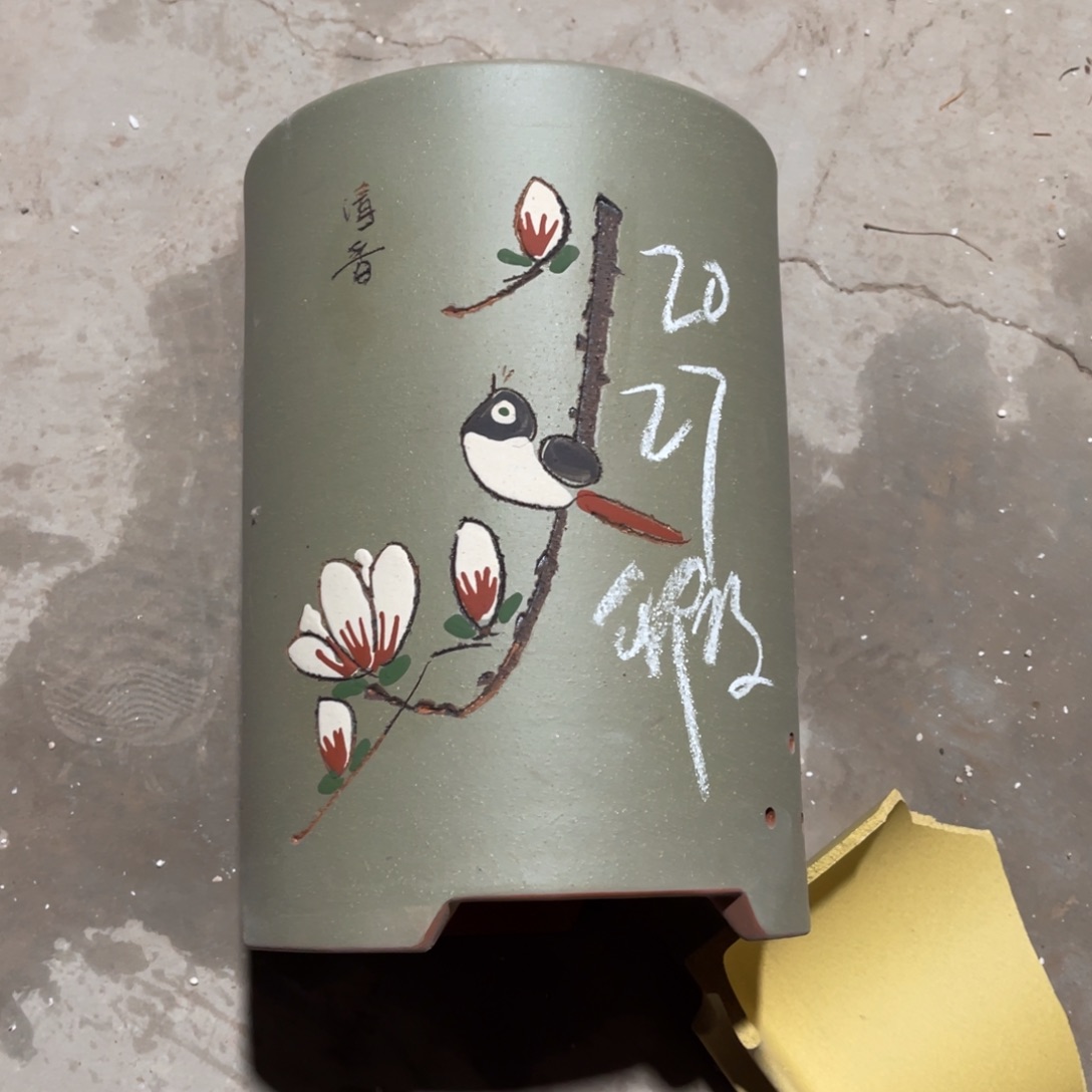 宜兴原矿紫砂花盆