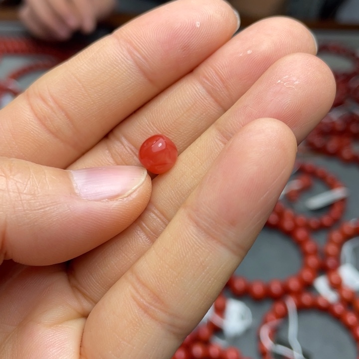 南红玛瑙单珠7多样性发1未镶嵌