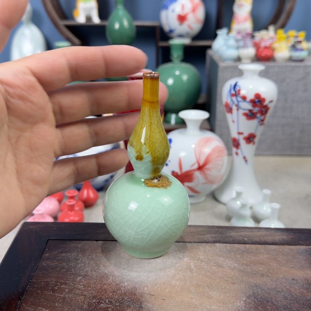 陶瓷手工小花器摆件