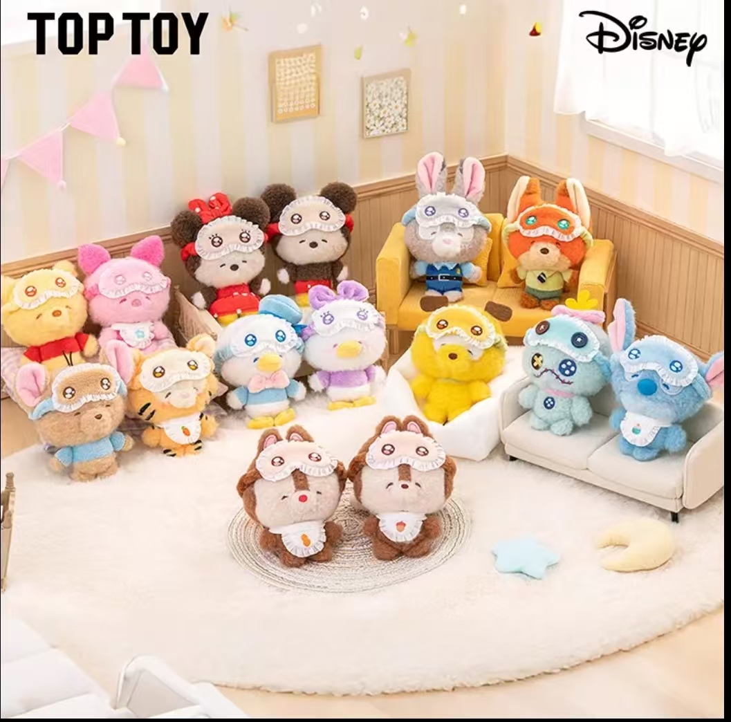 TOPTOY迪士尼正版眯眯眼系列毛绒挂件公仔盲盒