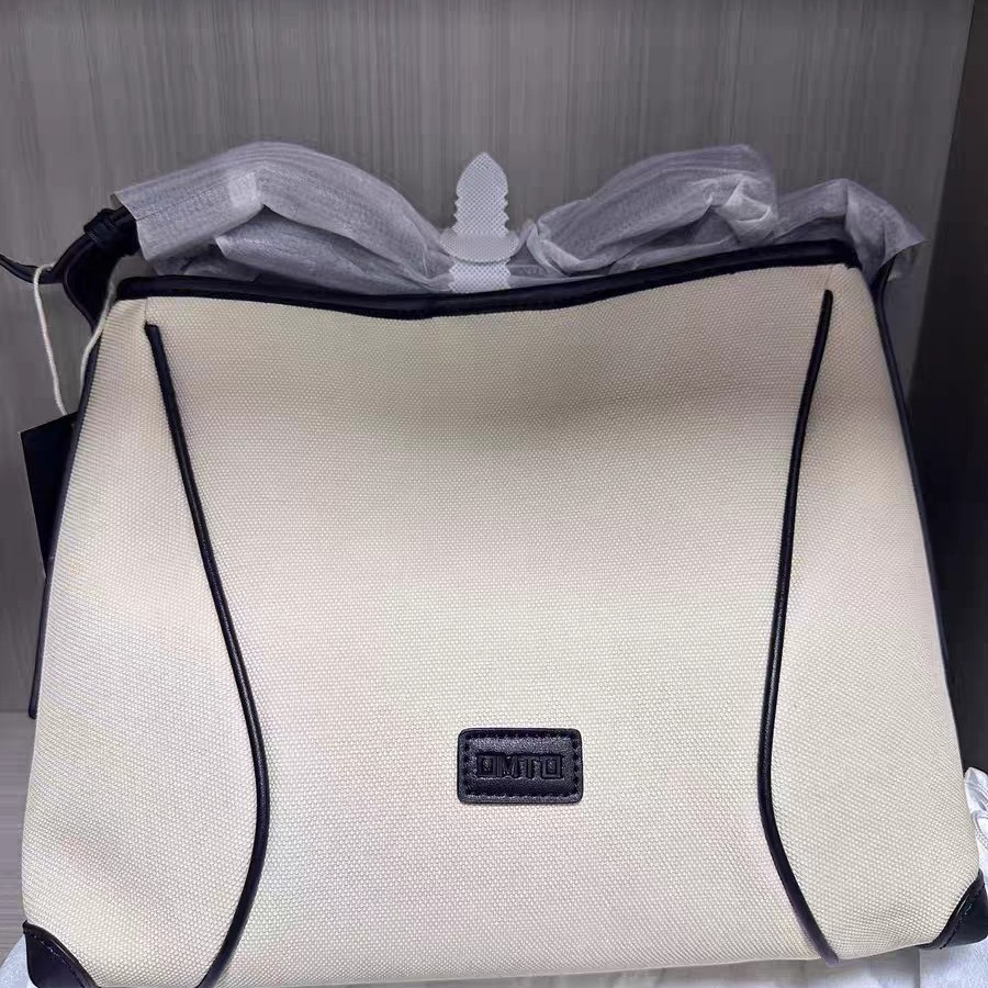 撞色拼接托特包小众高级感大容量通勤单肩包女包百搭气质设计感