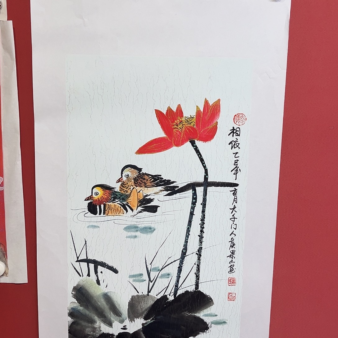 国画侯果山老师国画作品月 