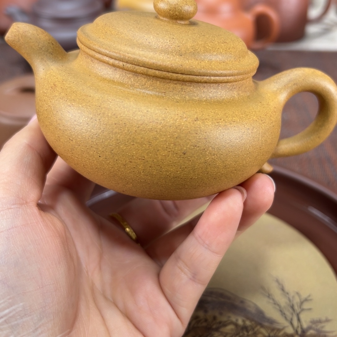 紫砂茶杯黄金段仿古