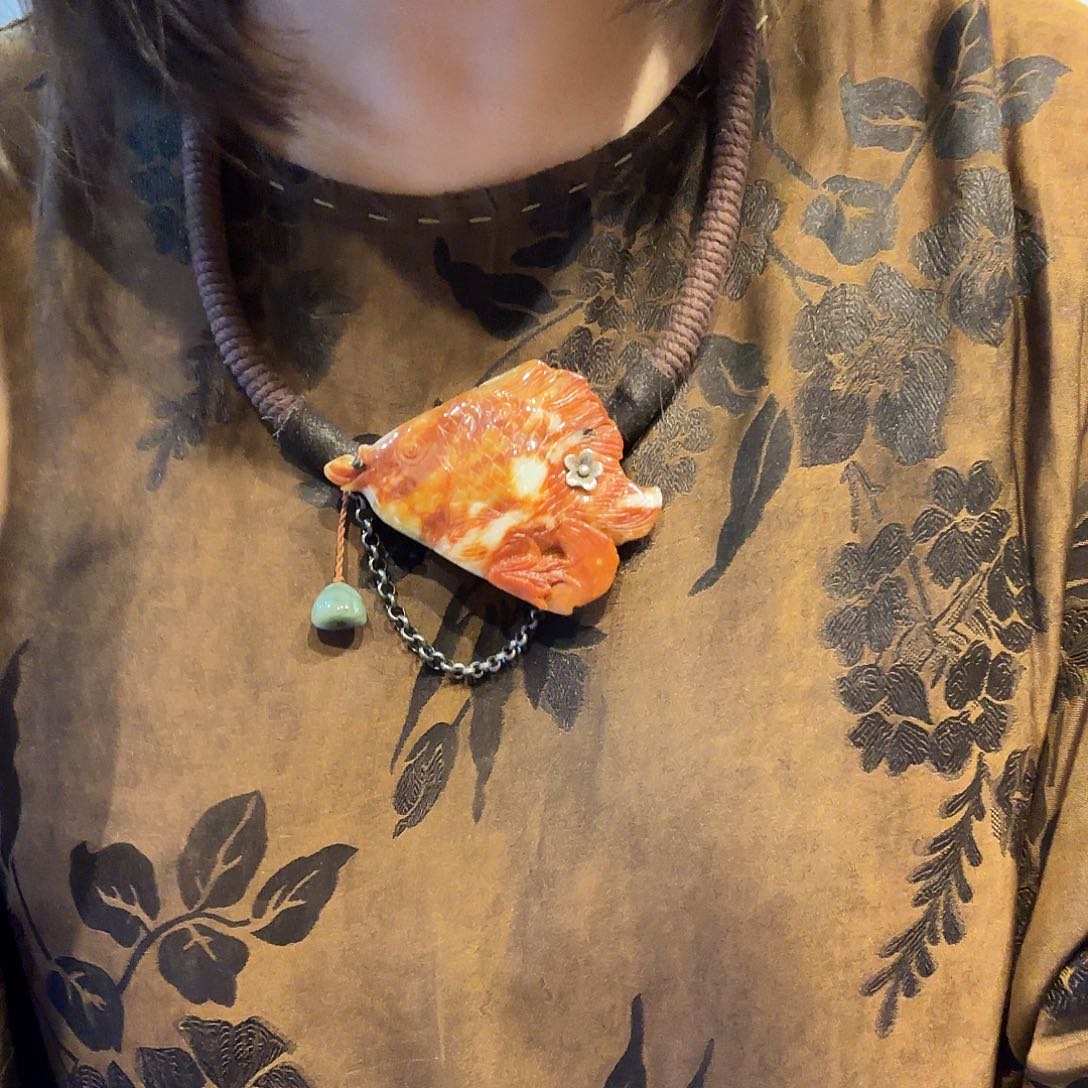 翡翠未镶嵌颈饰原创