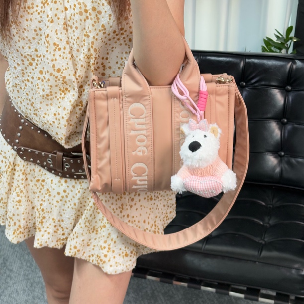95新 Chloe/蔻依 woody托特包手提斜挎包dx