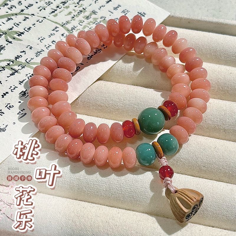 非金属木质手链 女款古风文玩手持盘玩配饰c0067（无礼盒）