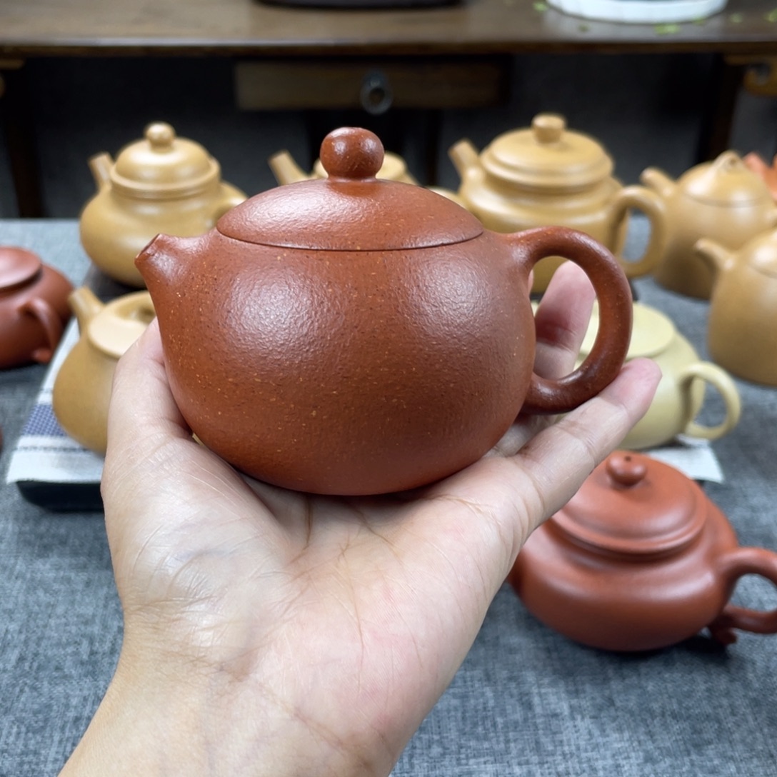 茶壶紫砂原矿30目红降坡180西施