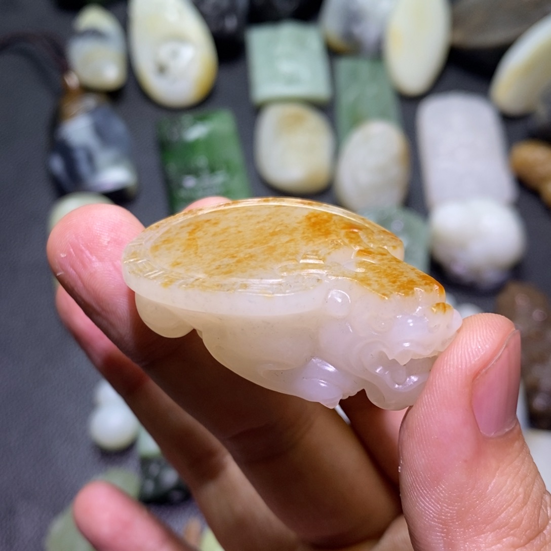 未镶嵌和田玉挂件永**八