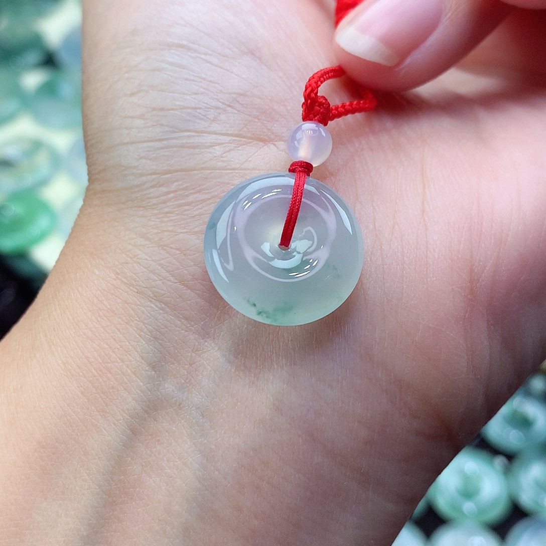 翡翠颈饰未镶嵌7尺寸17.5-5.6