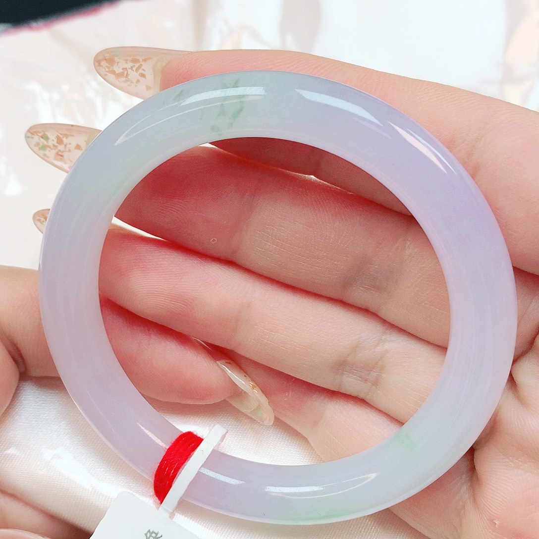 翡翠未镶嵌手镯抖音236