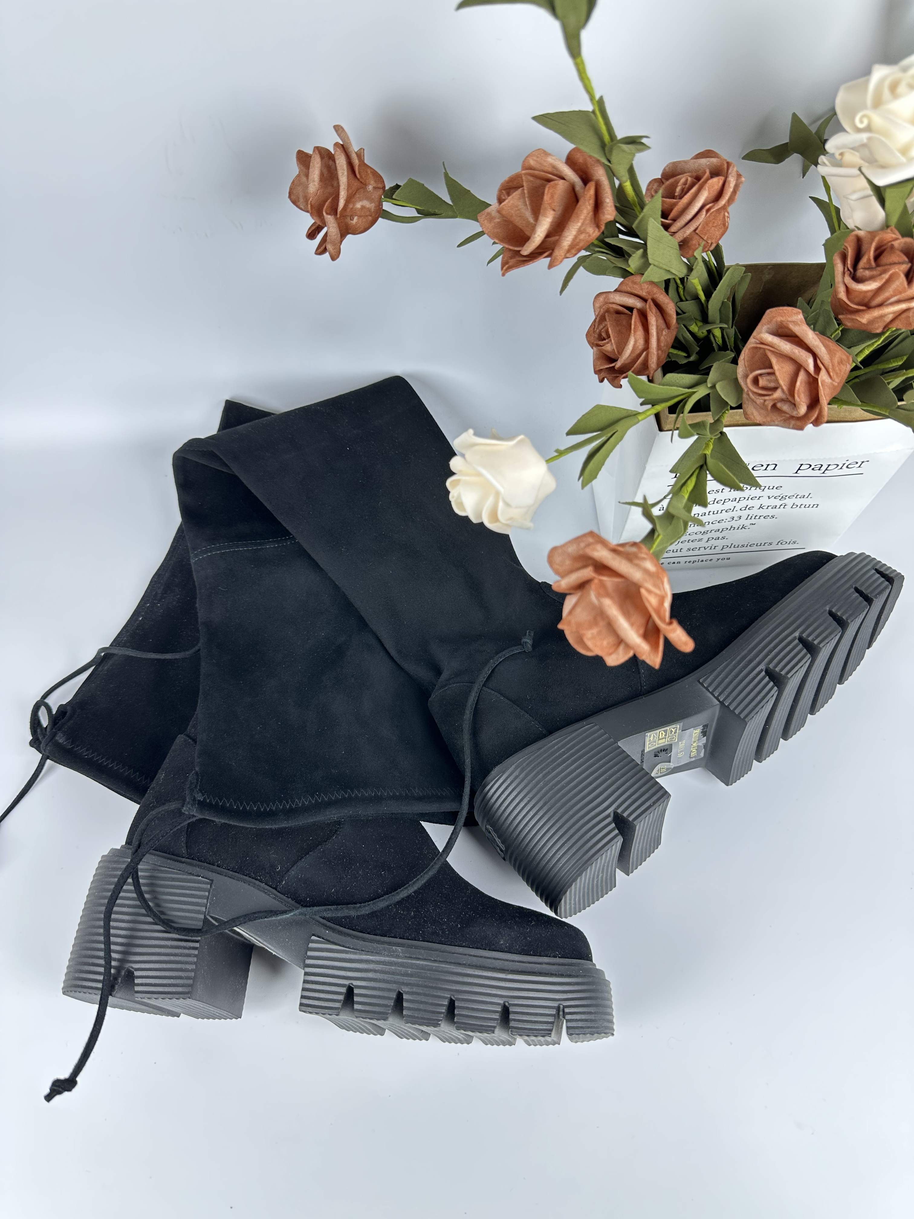 未使用 StuartWeitzman 过膝长筒靴/36.5码/公价8k