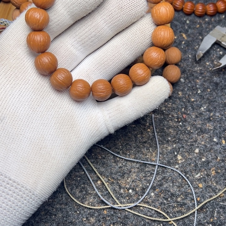 独***二猴头核桃把件原皮聚宝盆13.7精卡打底