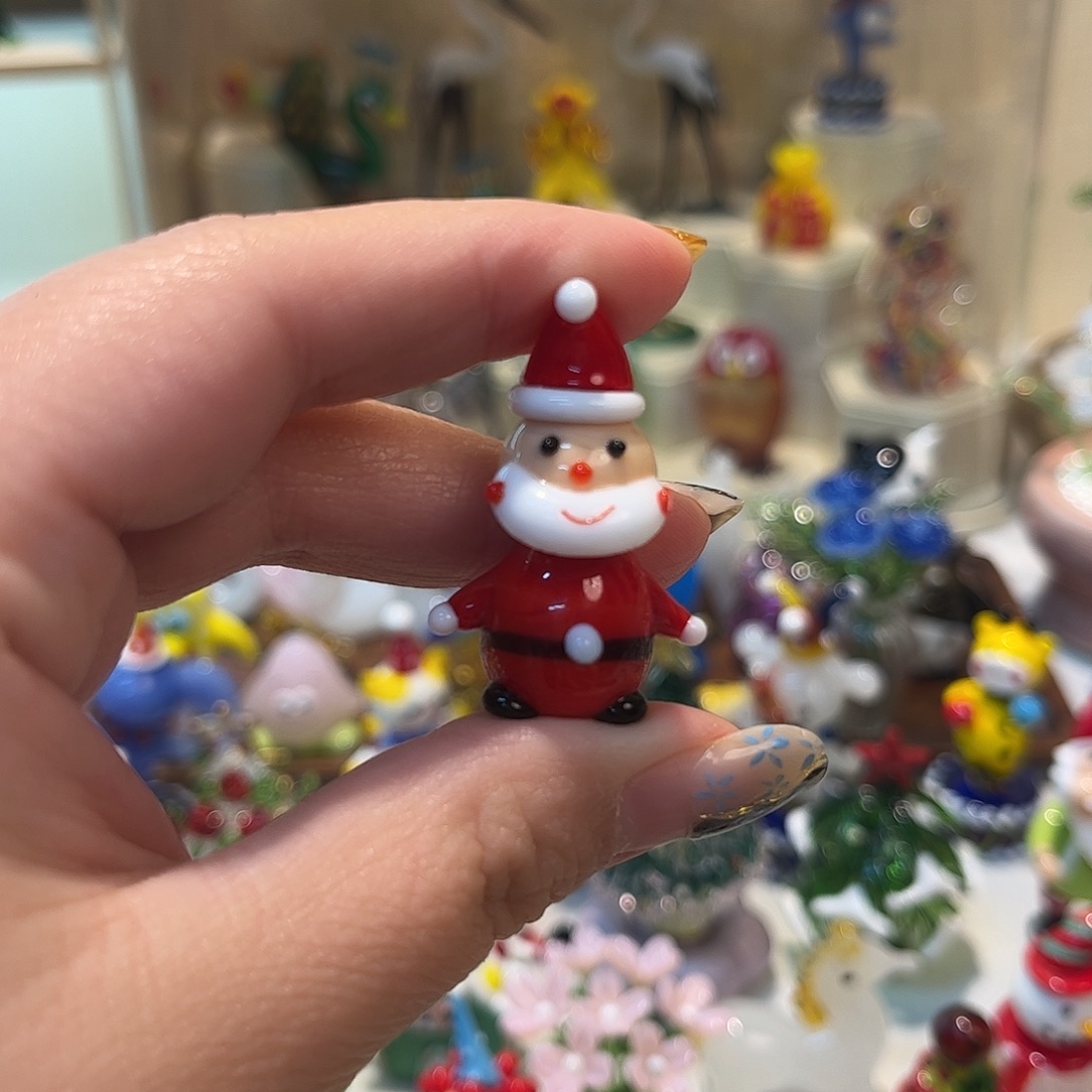 用***3琉璃手工艺品圣诞老人