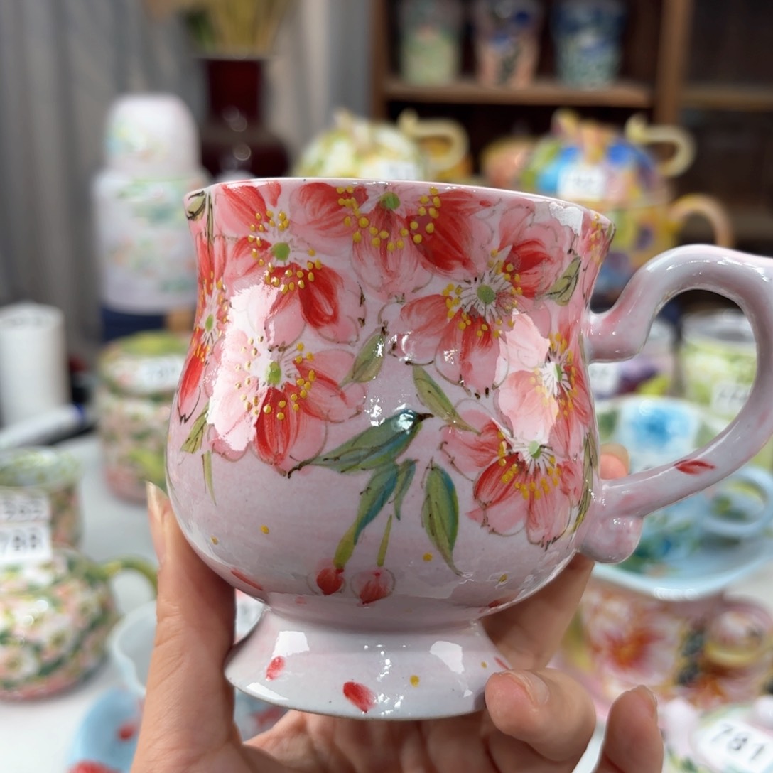 景德镇手绘高温釉下彩陶瓷茶具