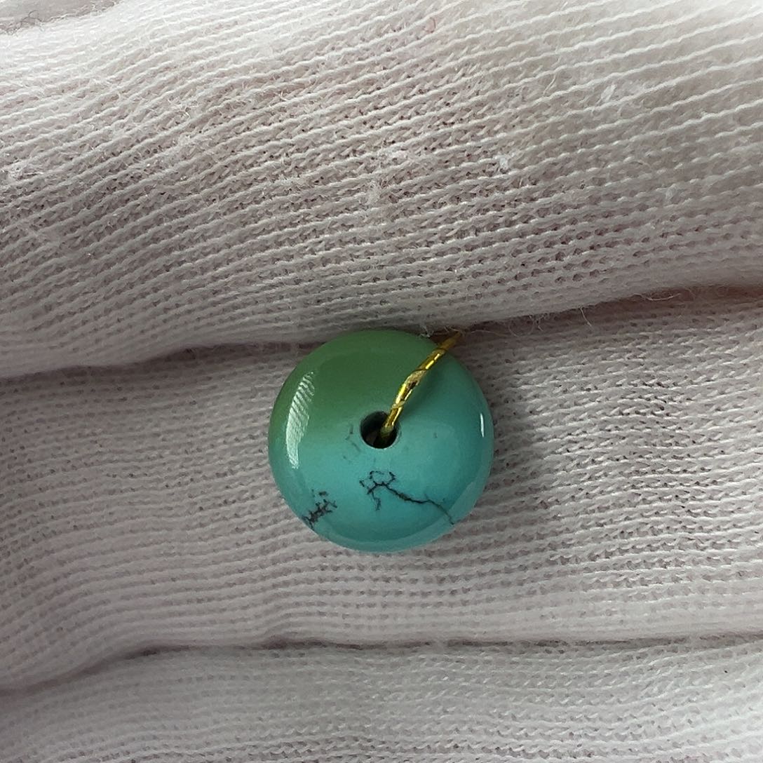 绿松石未镶嵌鼓珠 