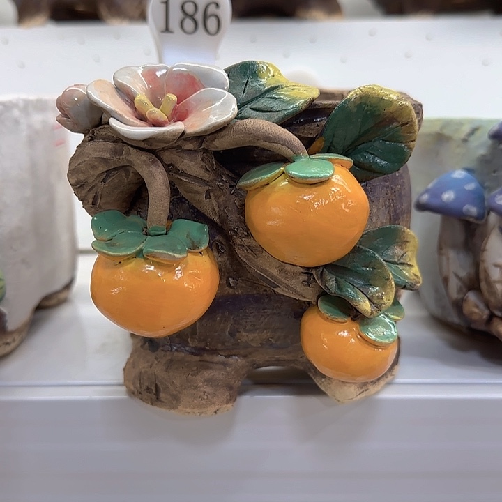冉*冉青墨花器麦饭石花盆