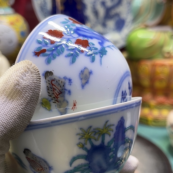 盖碗摆件摆摆件摆件创意