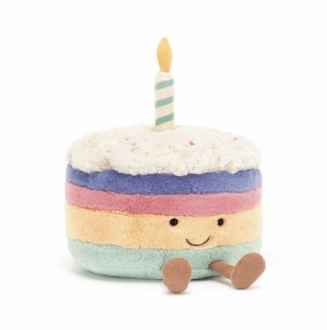 趣味彩虹蛋糕毛绒玩具公仔生日礼物玩偶送礼