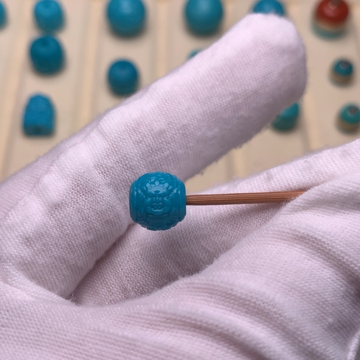 未镶嵌绿松石绿松石黄财神9.2