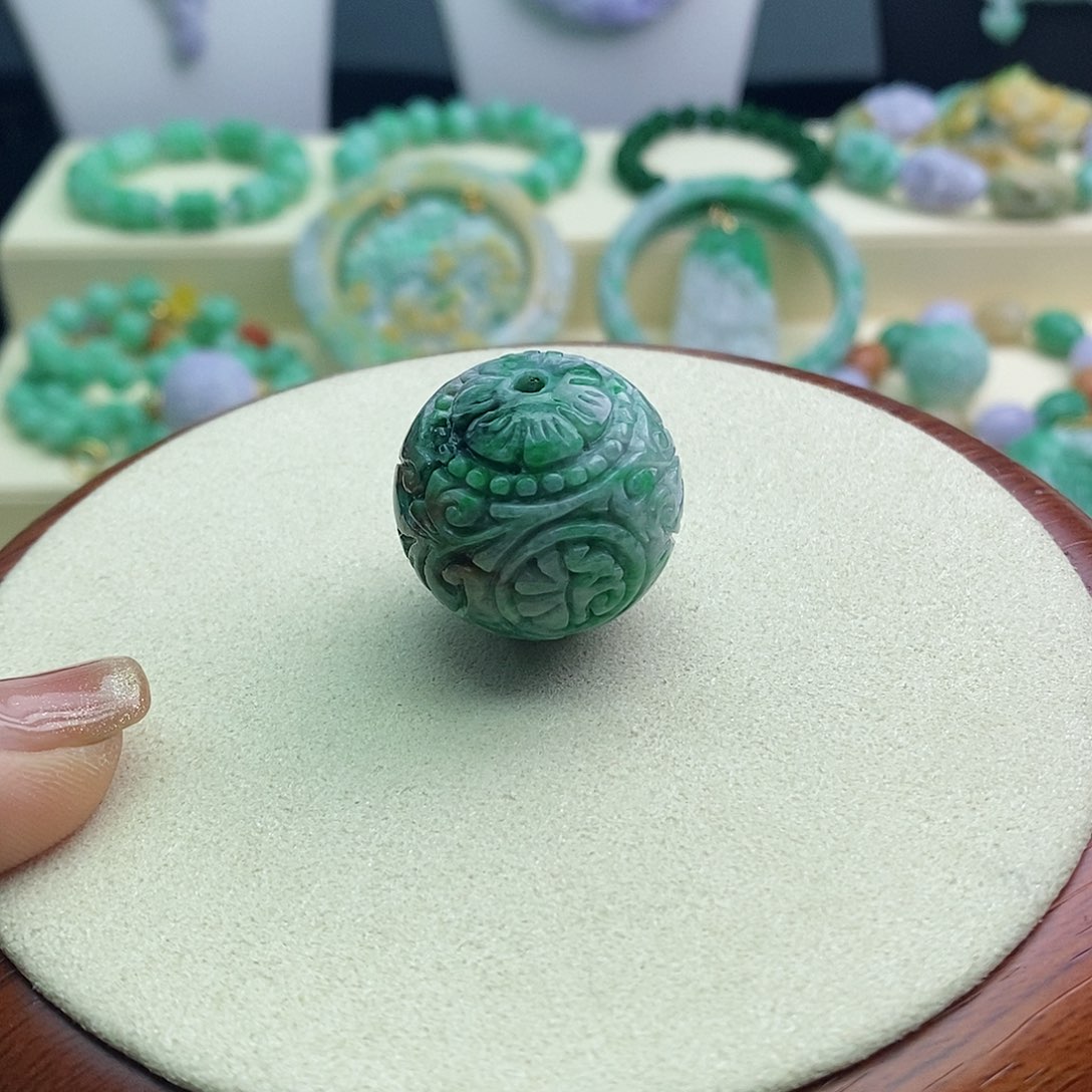 翡翠散珠翡翠特色单珠26+