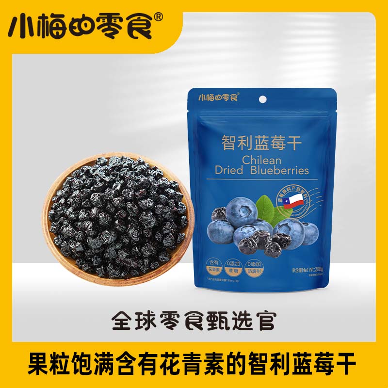 小梅的零食智利蓝莓干208g