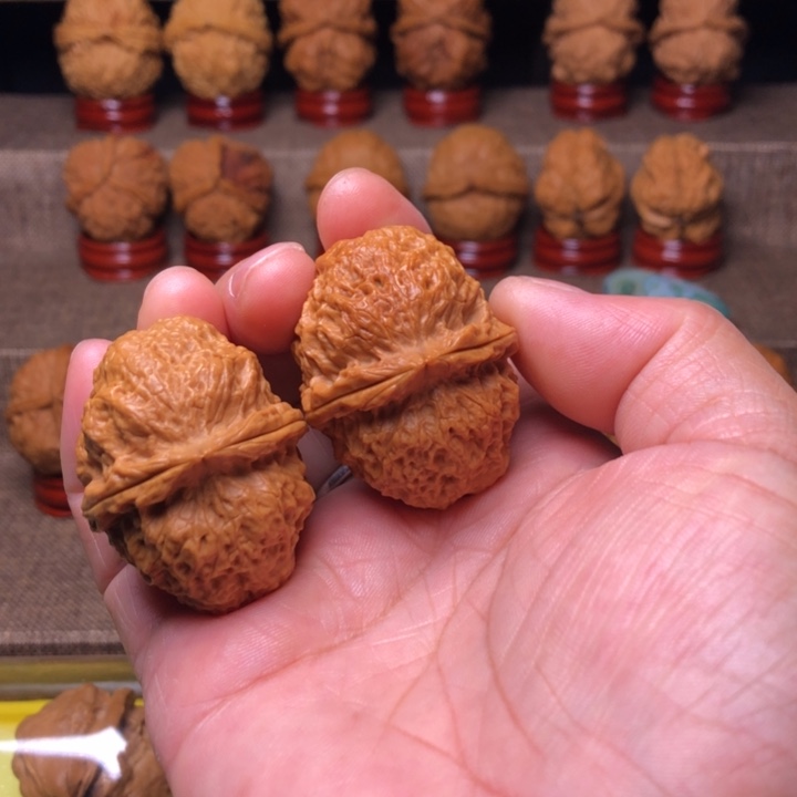 把件橄榄核24卧龙元宝蟾