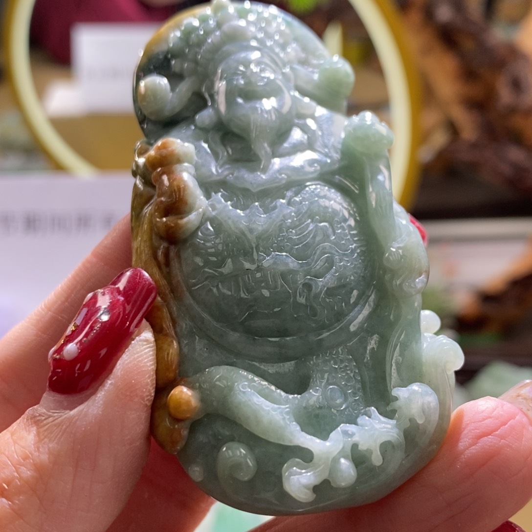 【闪购商品】翡翠颈饰未镶嵌财神