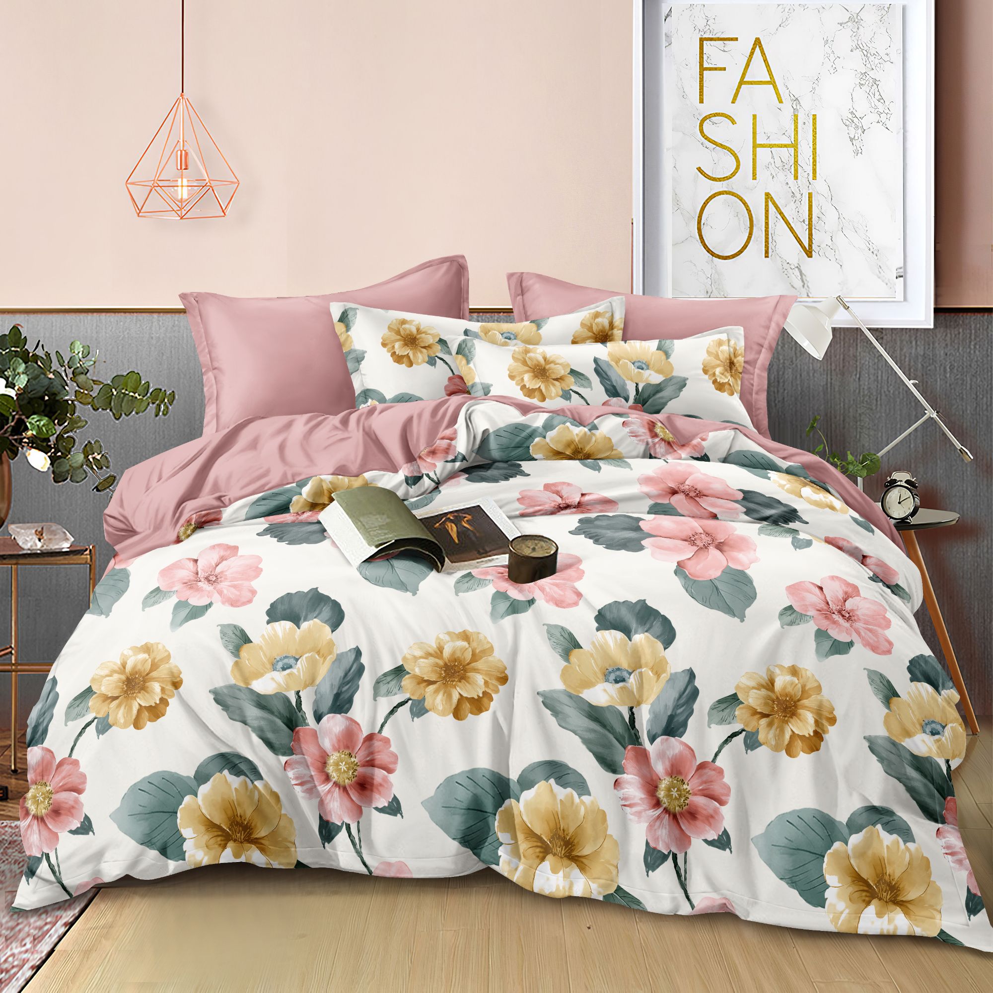 轻奢亲肤柔软四件套-庭院花园