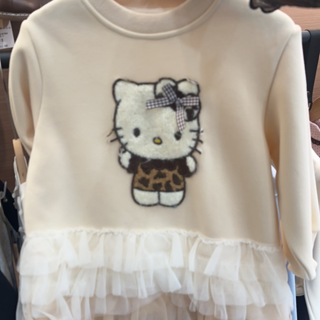 HelloKT女孩加绒卫衣裙