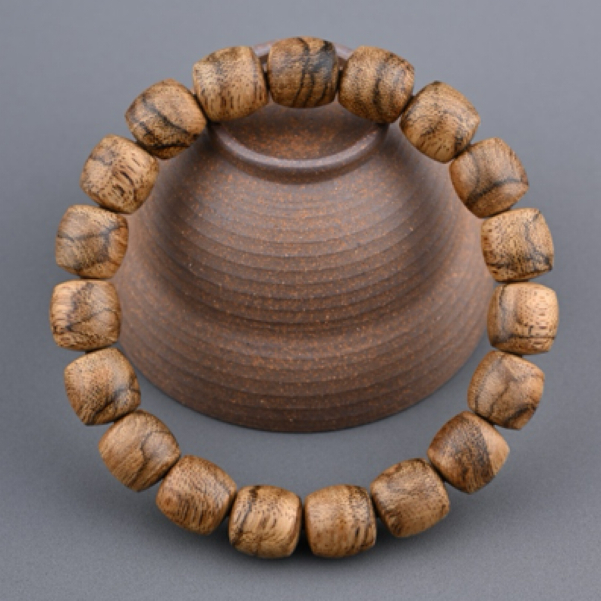 沉香达拉干大虎斑沉香手串老型桶珠约1.0+cm*19粒约8.6克