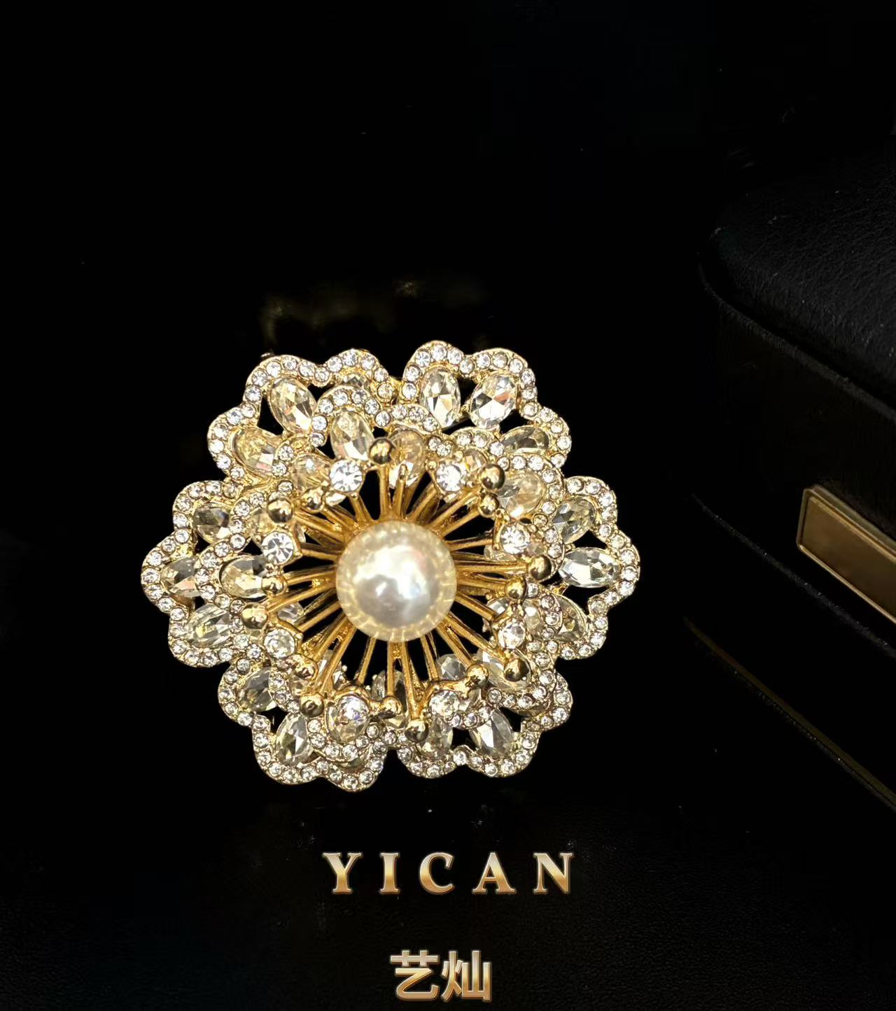 合金锆石胸针 【秋色海棠】简约百搭精致优雅高档春夏时尚胸针