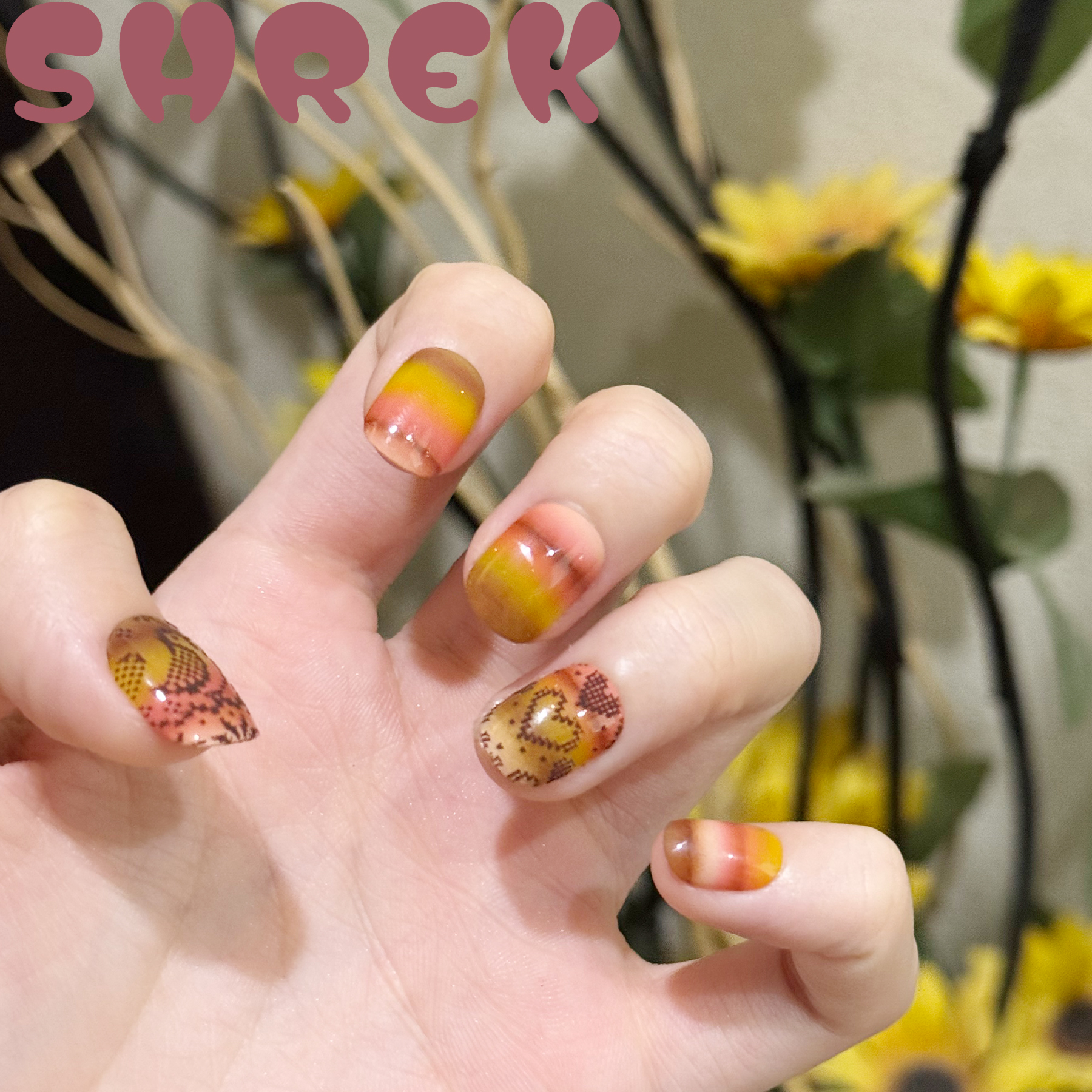 【双面绒】SHREK纯手工穿戴甲美甲《冬日田蜜语》系列美甲